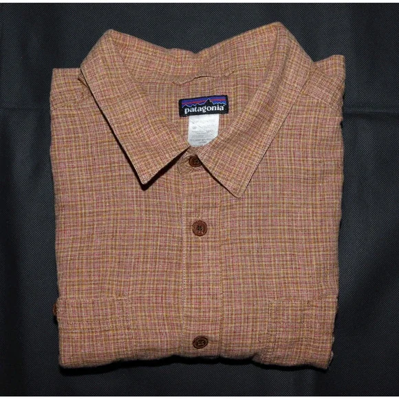 Patagonia Men's Short Sleeve Button Front Pocket Shirt Size Large - Picture 5 of 6